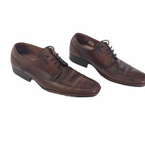 Fluchos‎ Mens Dress Shoes Oxfords Brown Size 43 10.5 US